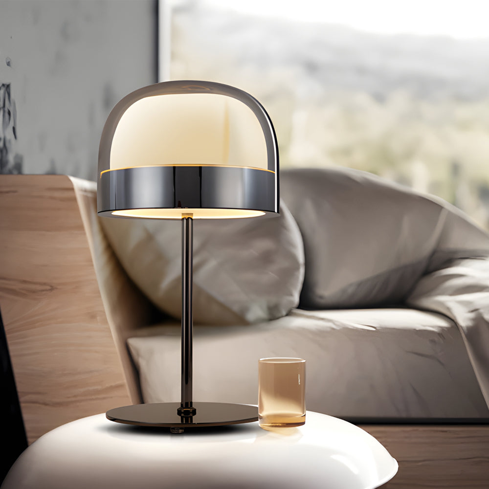 Lumenara Glass Table Lamp With Dual Night Lighting