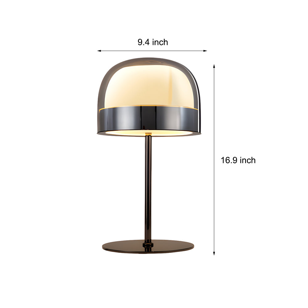 Lumenara Glass Table Lamp With Dual Night Lighting