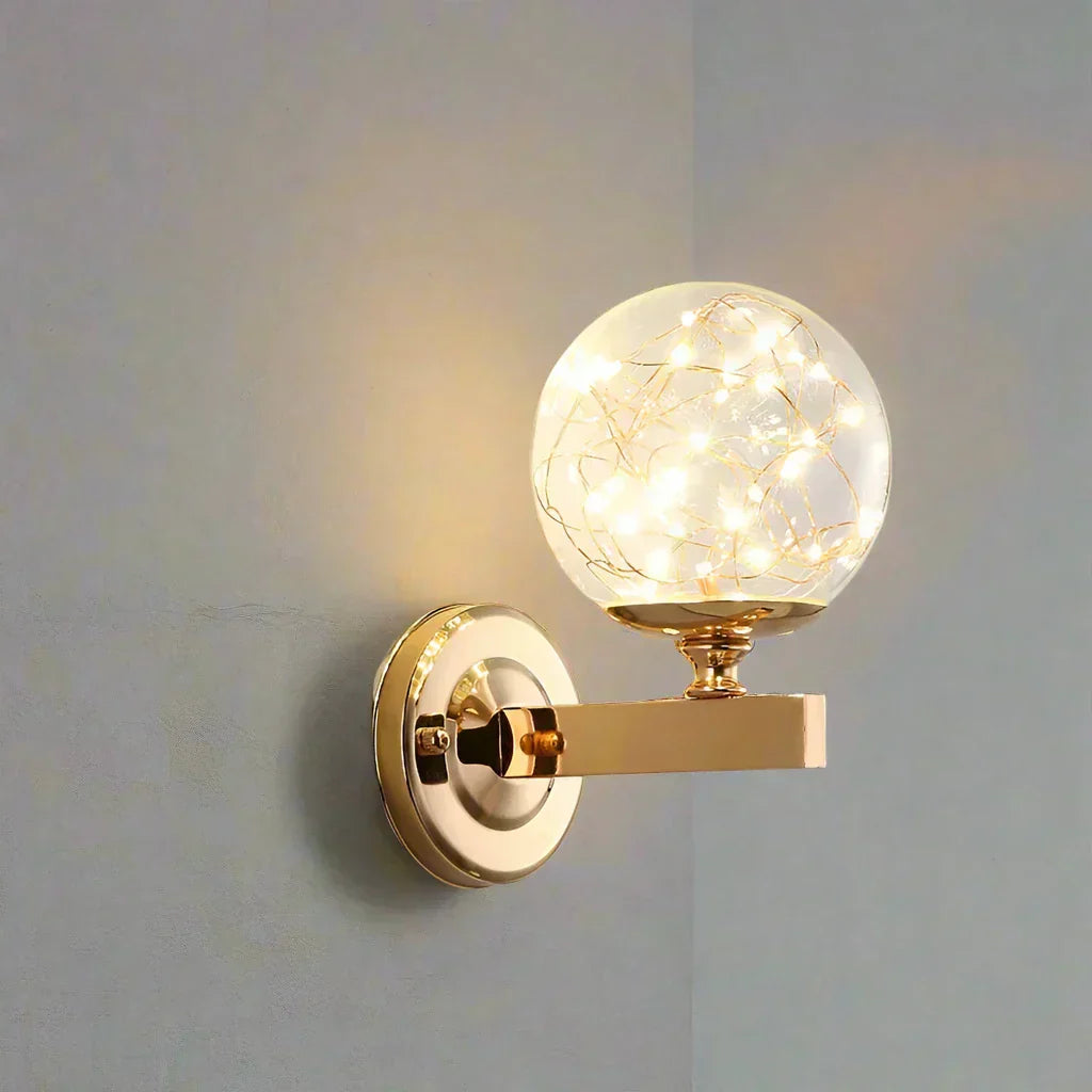 LumaSphere | Colored Glass LED Wall Light in Nordic Style