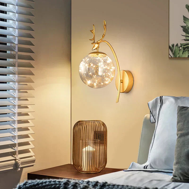 LumaSphere | Colored Glass LED Wall Light in Nordic Style