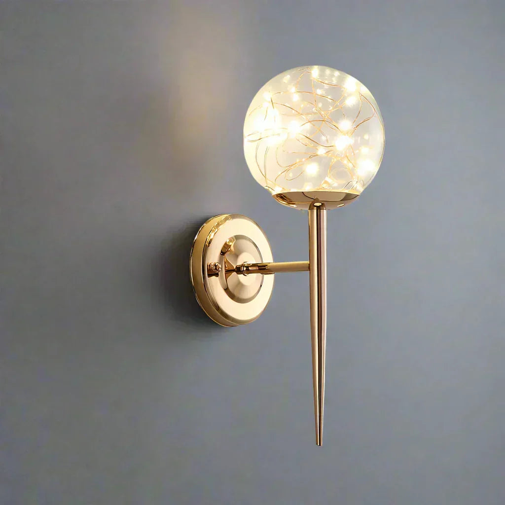 LumaSphere | Colored Glass LED Wall Light in Nordic Style